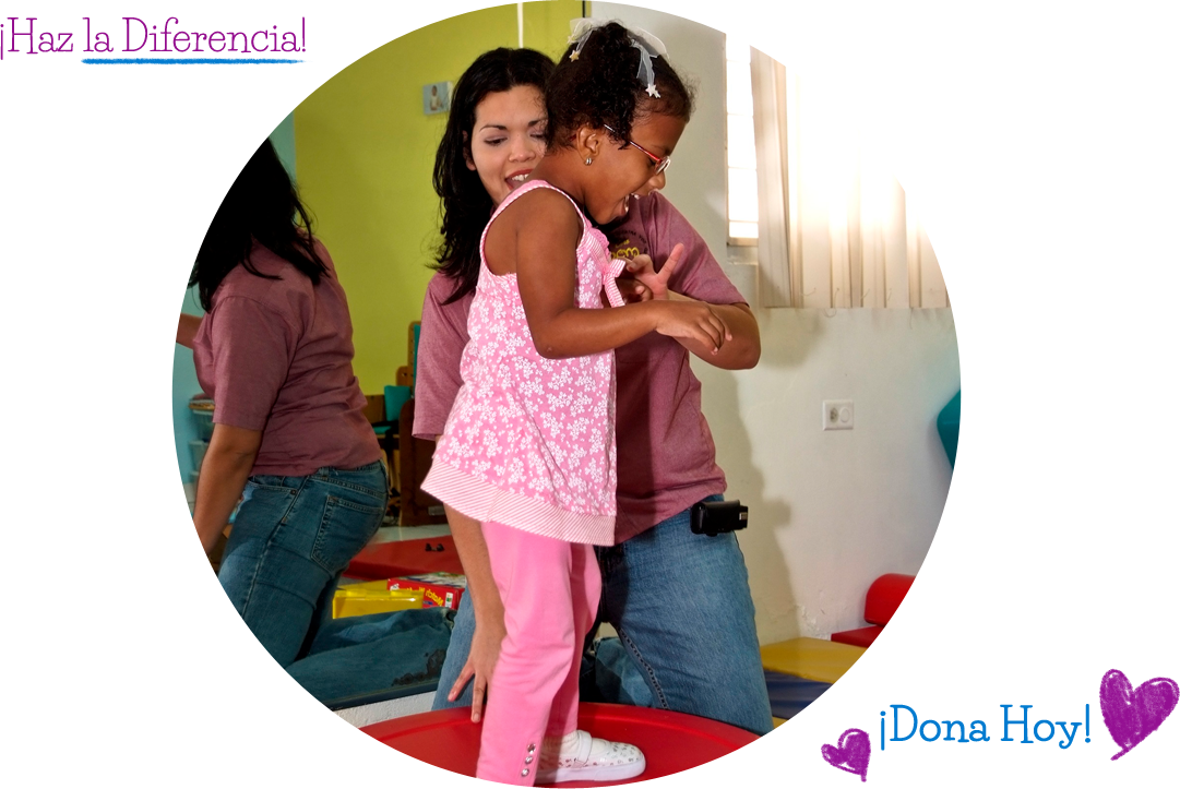 Julissa Santiago en terapia ocupacional. Haz la Diferencia. ¡Dona Hoy!